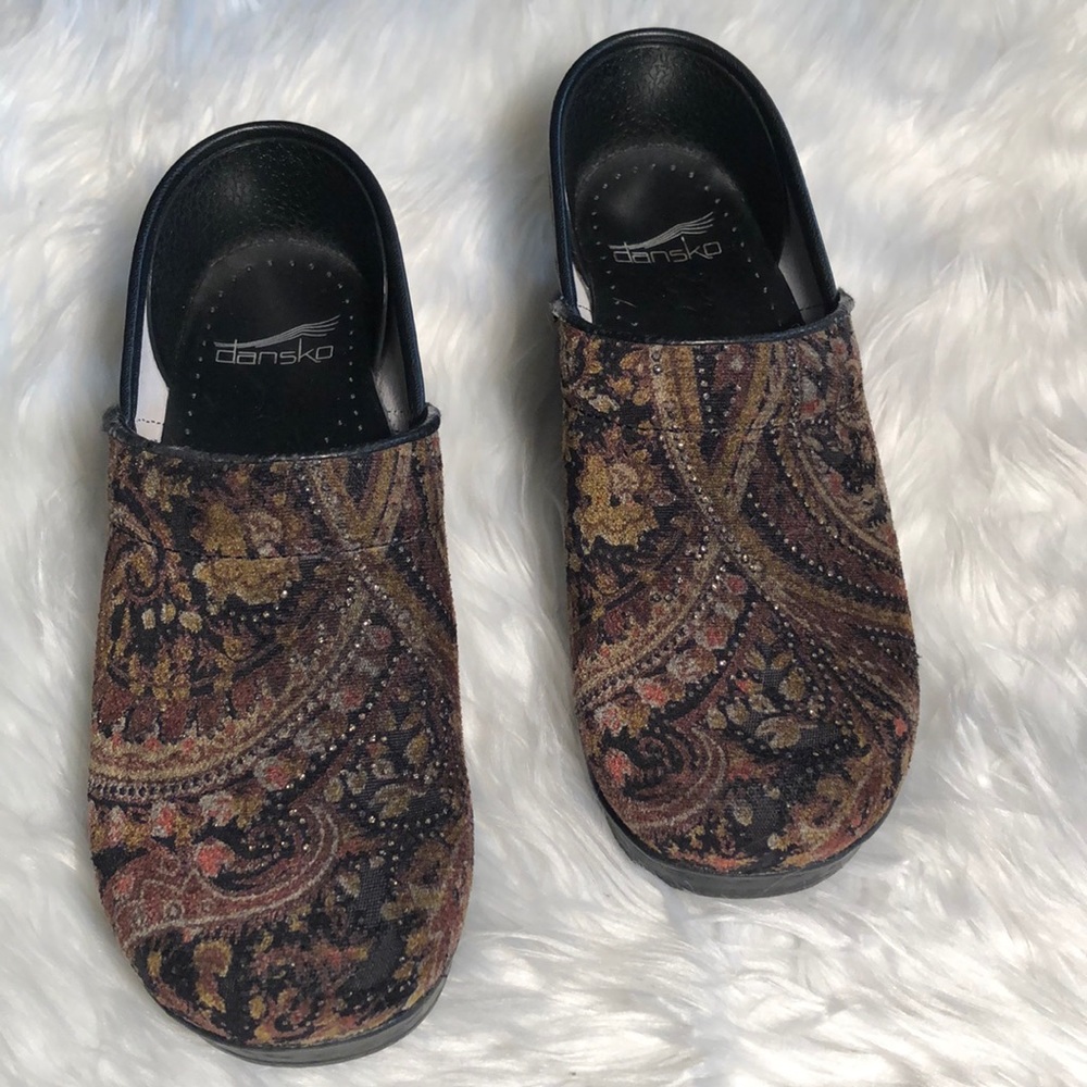 Dansko - Tapestry Paisley Velvet Clogs